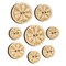 Viking Vegvisir Norse Protection Rune Wood Buttons for Sewing Knitting Crochet DIY Craft